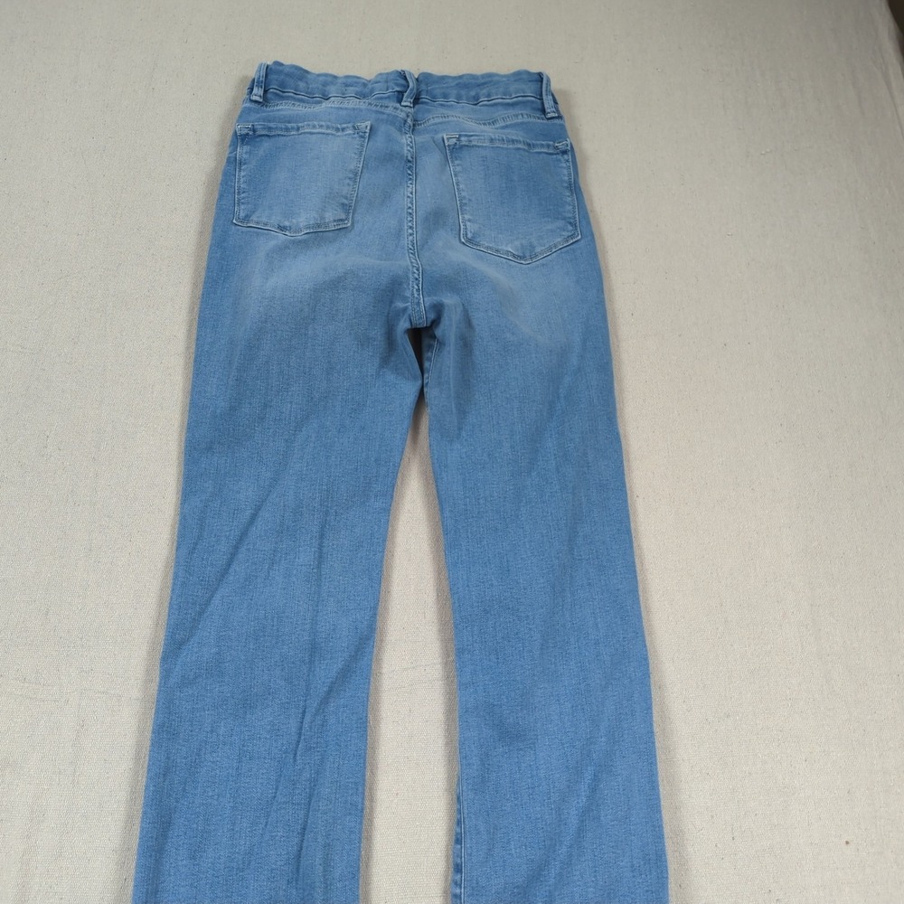 Frame Jeans Womens 28 Blue Le Super High Mini Boot Cut Stretch Split Cuff - Picture 14 of 16